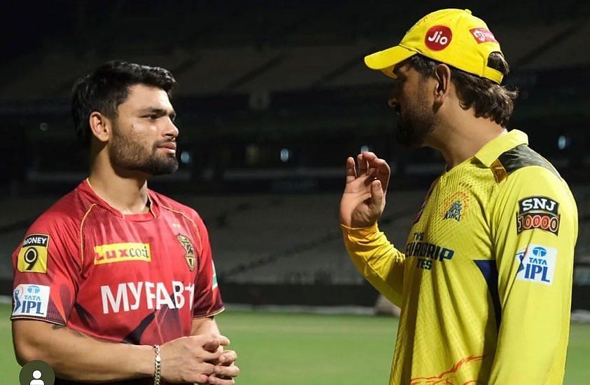 Rinku Singh and MS Dhoni